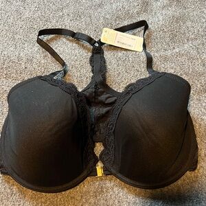 Natori Black Lace Trim Bra